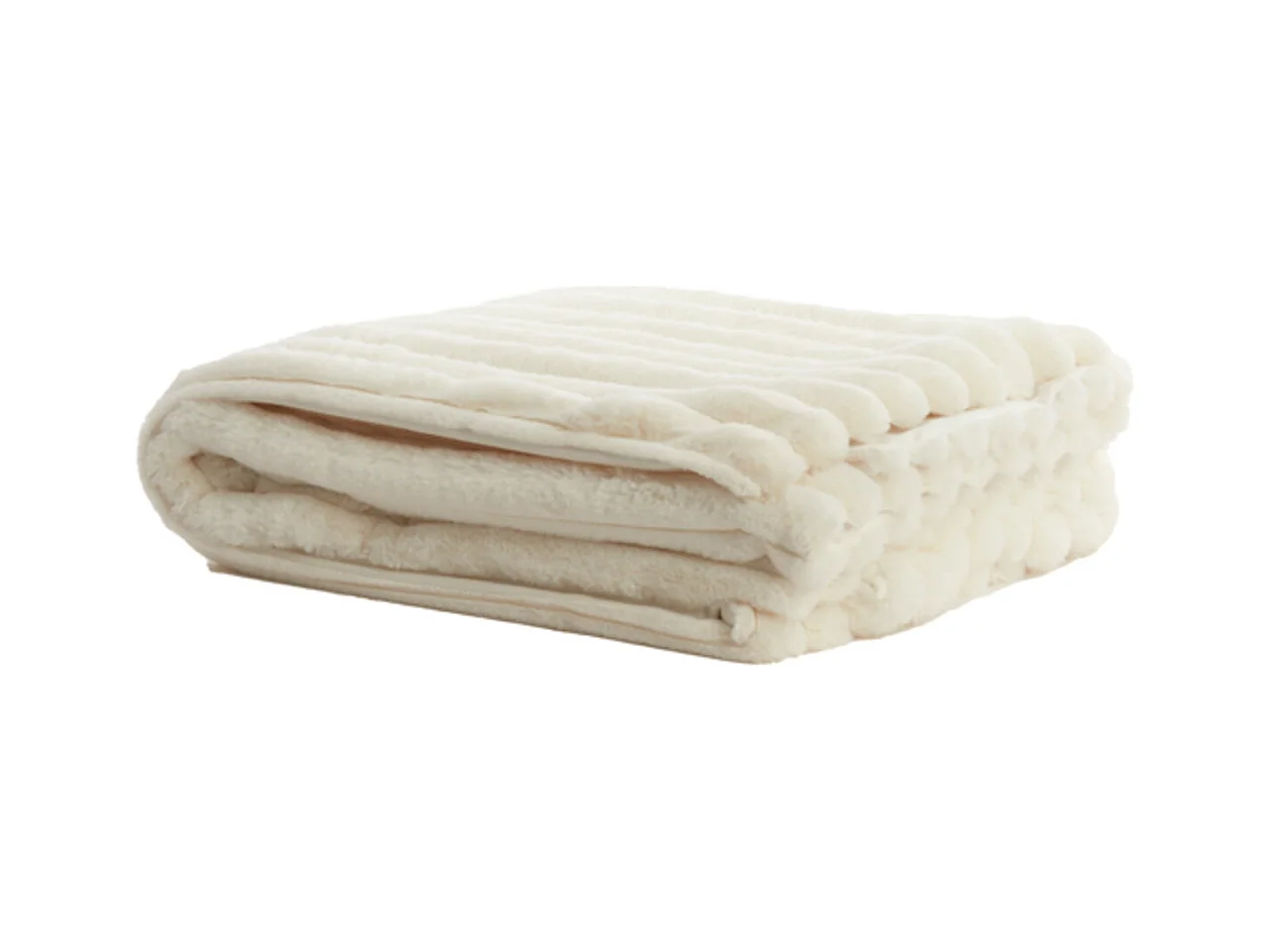 Plaid VAJEN - 170x130x0,5cm - Blanc