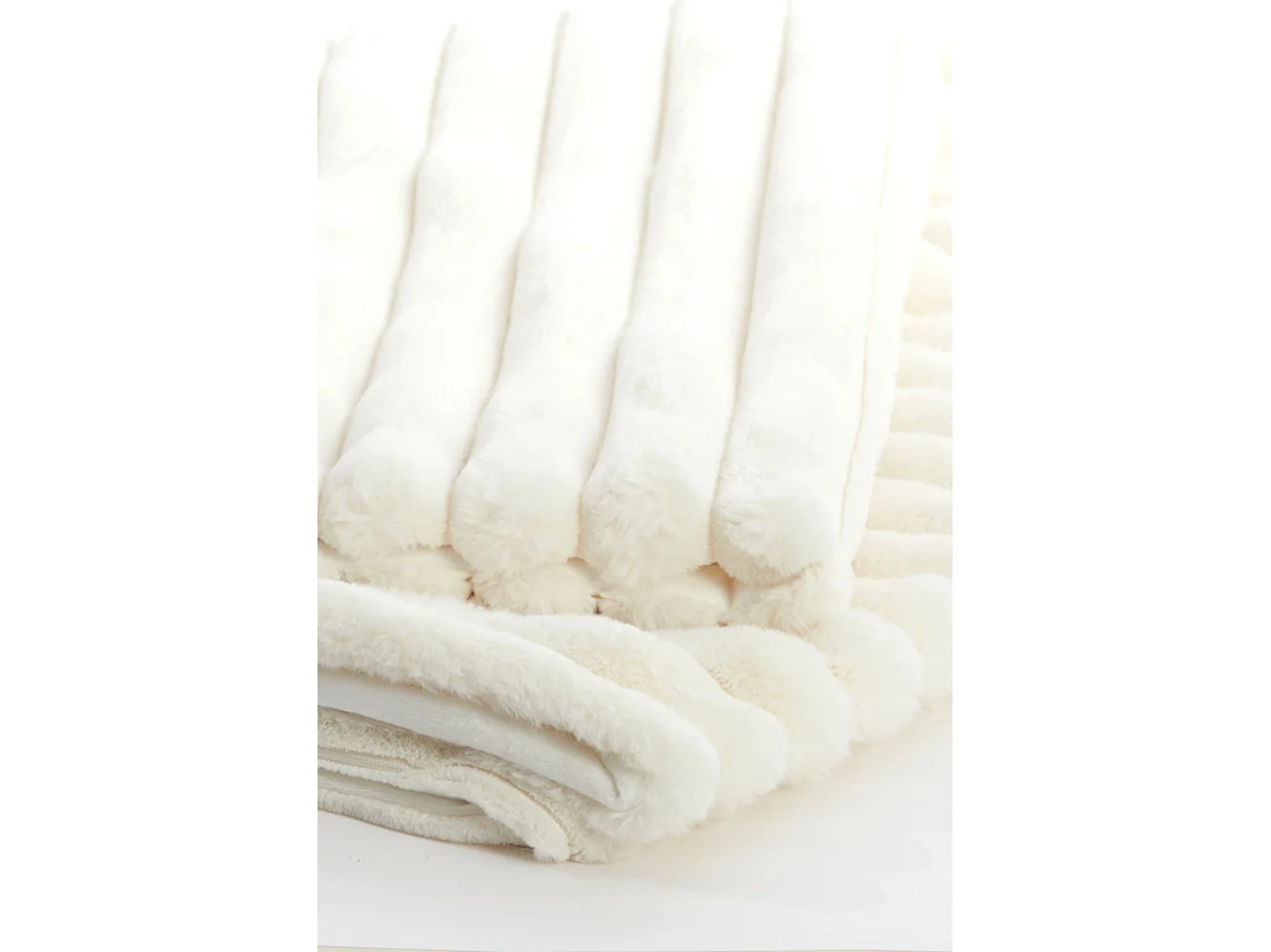 Plaid VAJEN - 170x130x0,5cm - Blanc