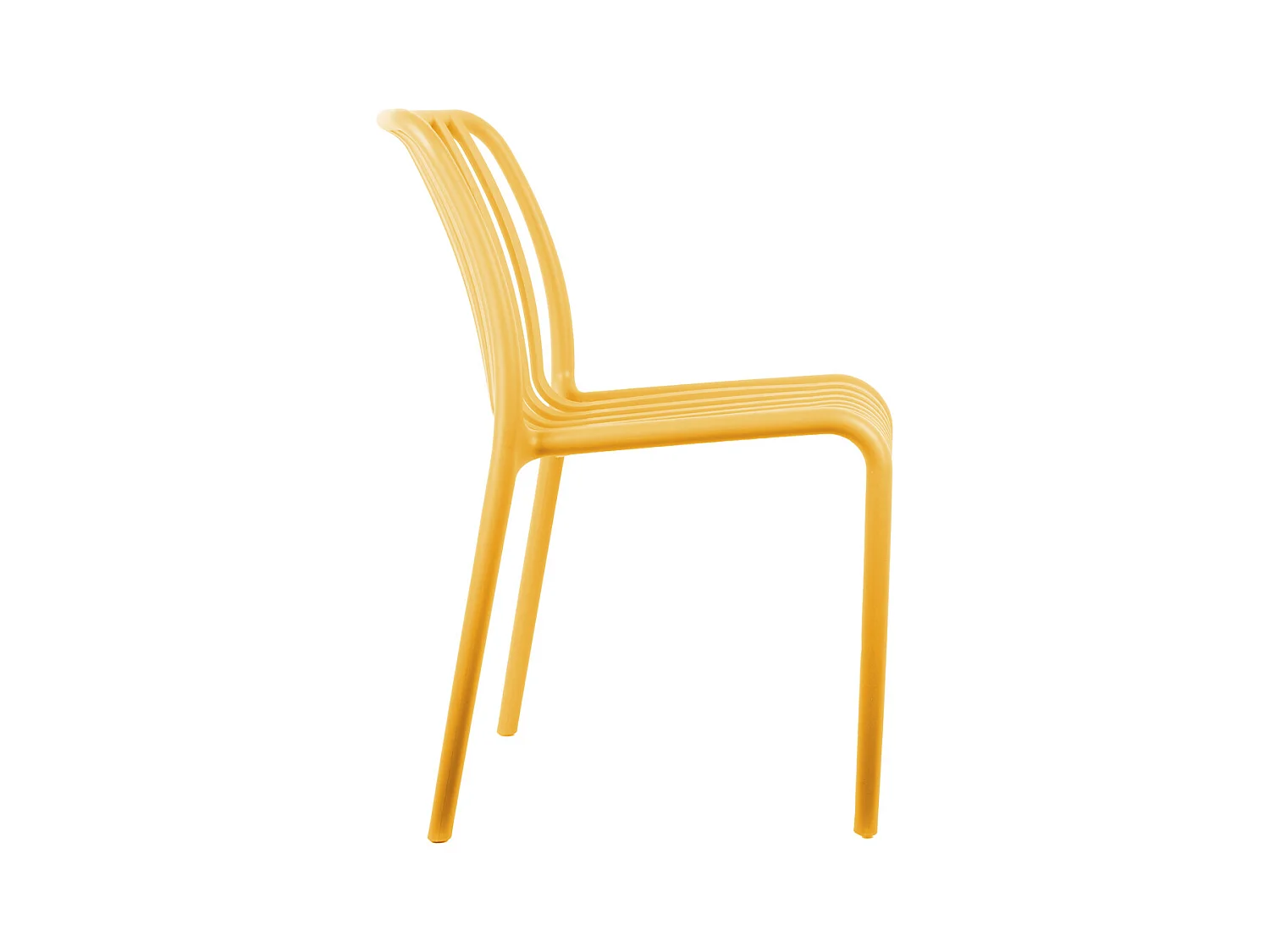 Chaise de salle à manger Glee - Jaune vif