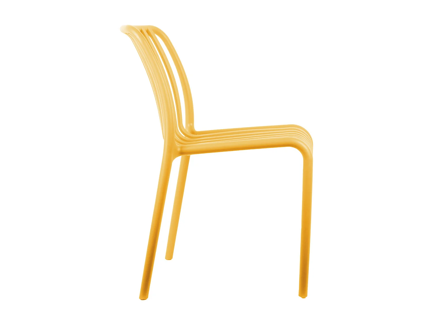 Chaise de salle à manger Glee - Jaune vif