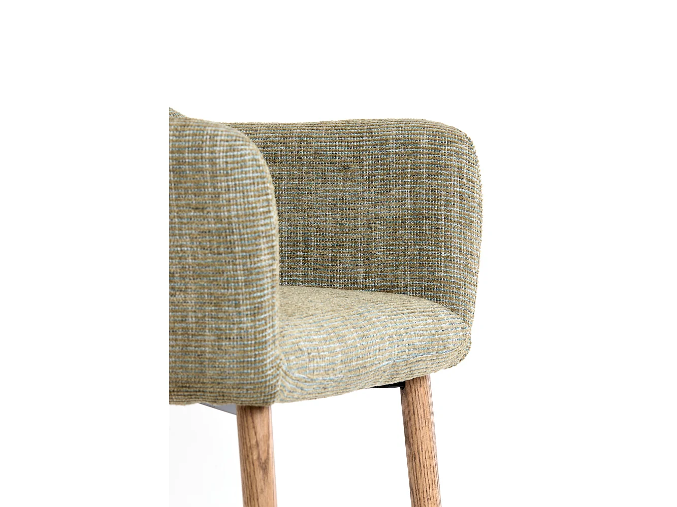 Chaise de salle à manger BLAINE - 56x62,5x76,5cm - Vert - Lot de 2