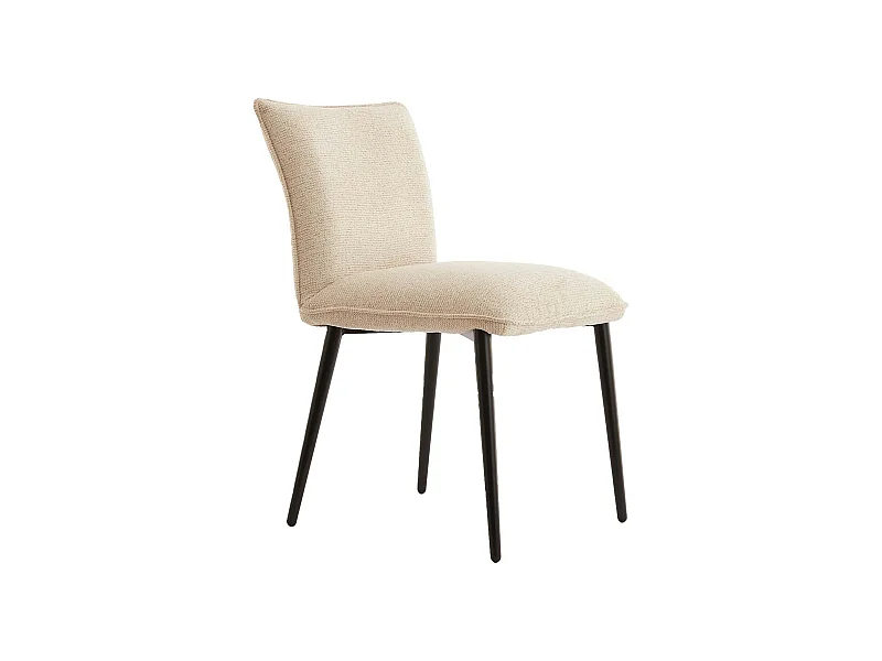 Chaise de salle à manger VADENI - 58x48x85cm - Blanc