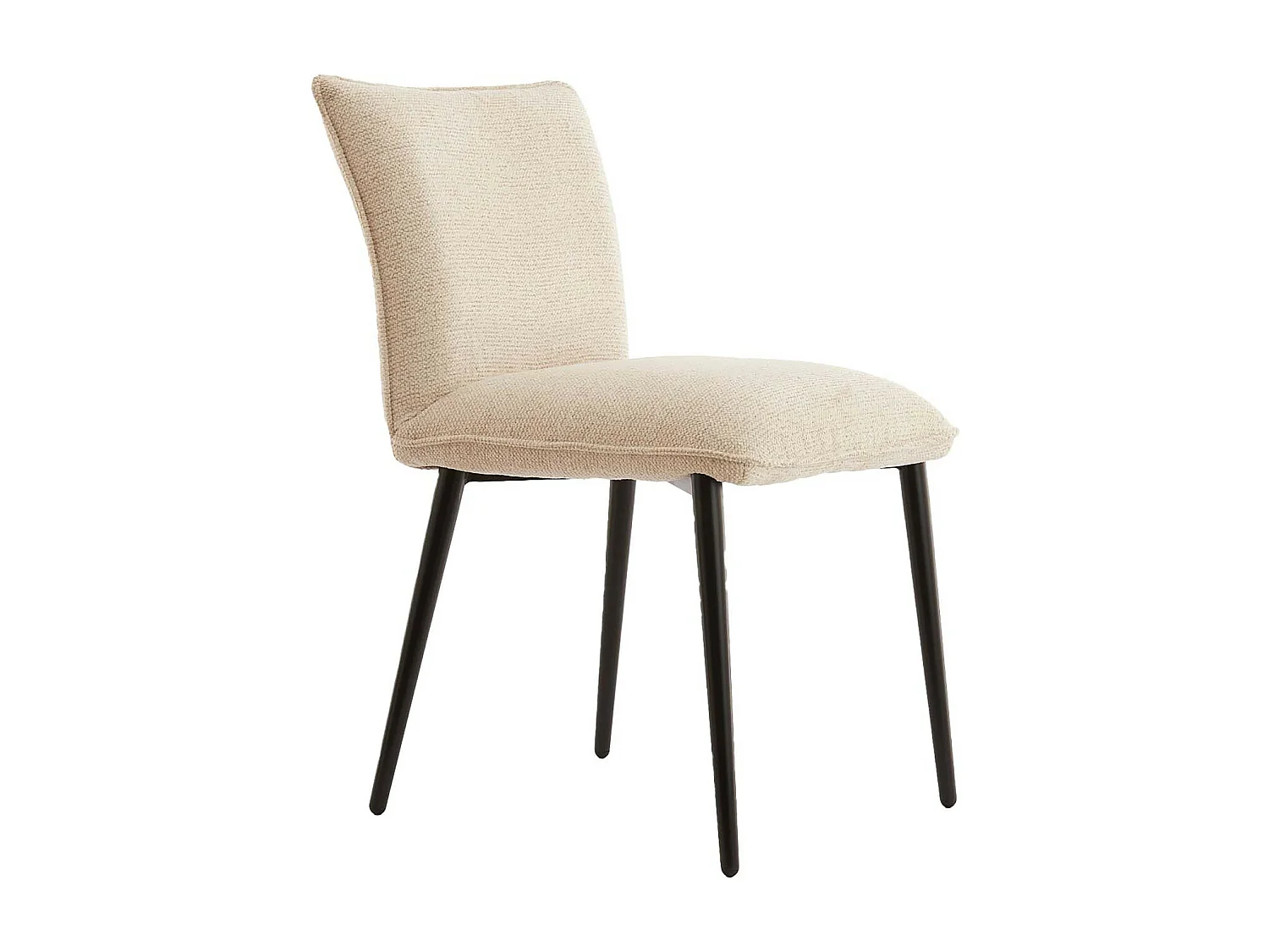 Chaise de salle à manger VADENI - 58x48x85cm - Blanc