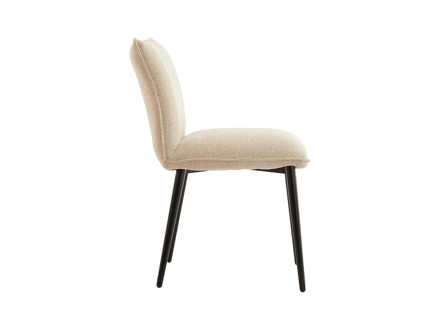 Chaise de salle à manger VADENI - 58x48x85cm - Blanc