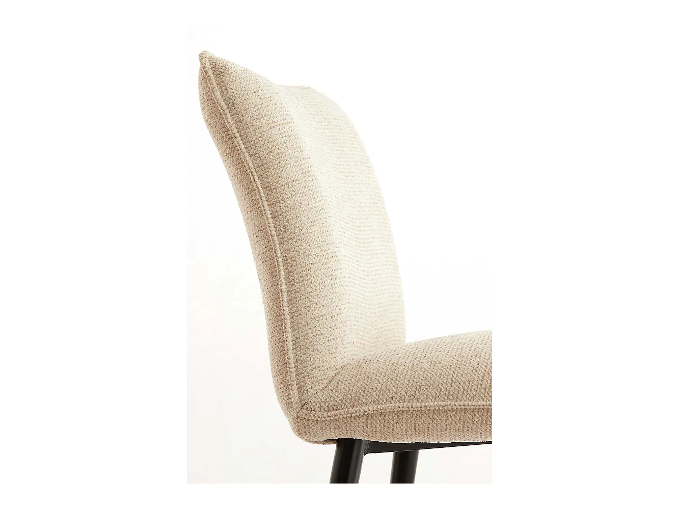 Chaise de salle à manger VADENI - 58x48x85cm - Blanc