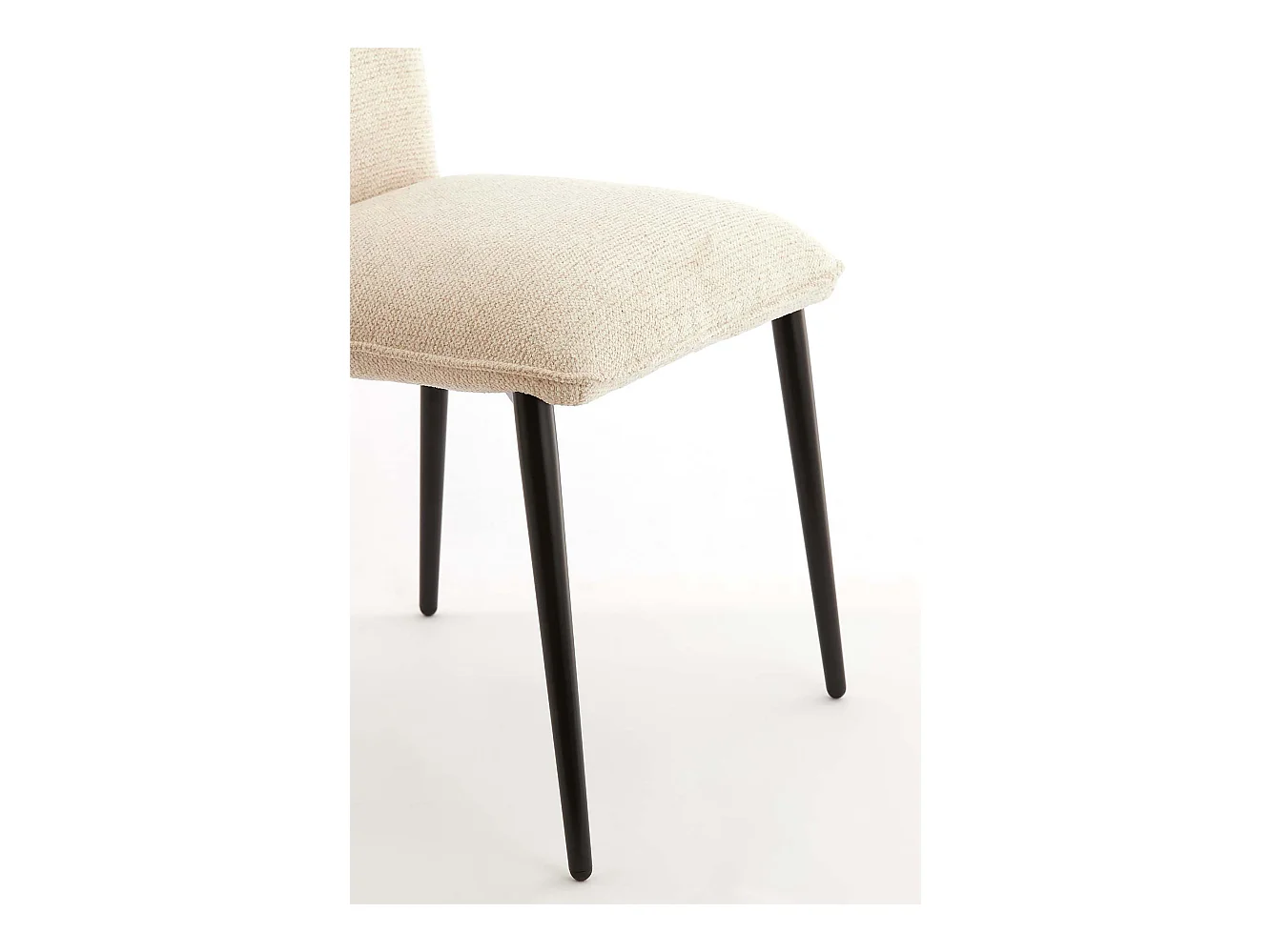 Chaise de salle à manger VADENI - 58x48x85cm - Blanc