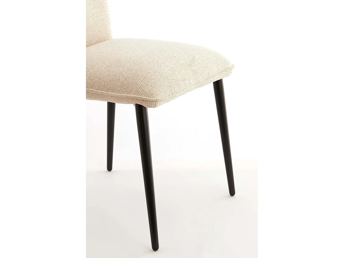 Chaise de salle à manger VADENI - 58x48x85cm - Blanc