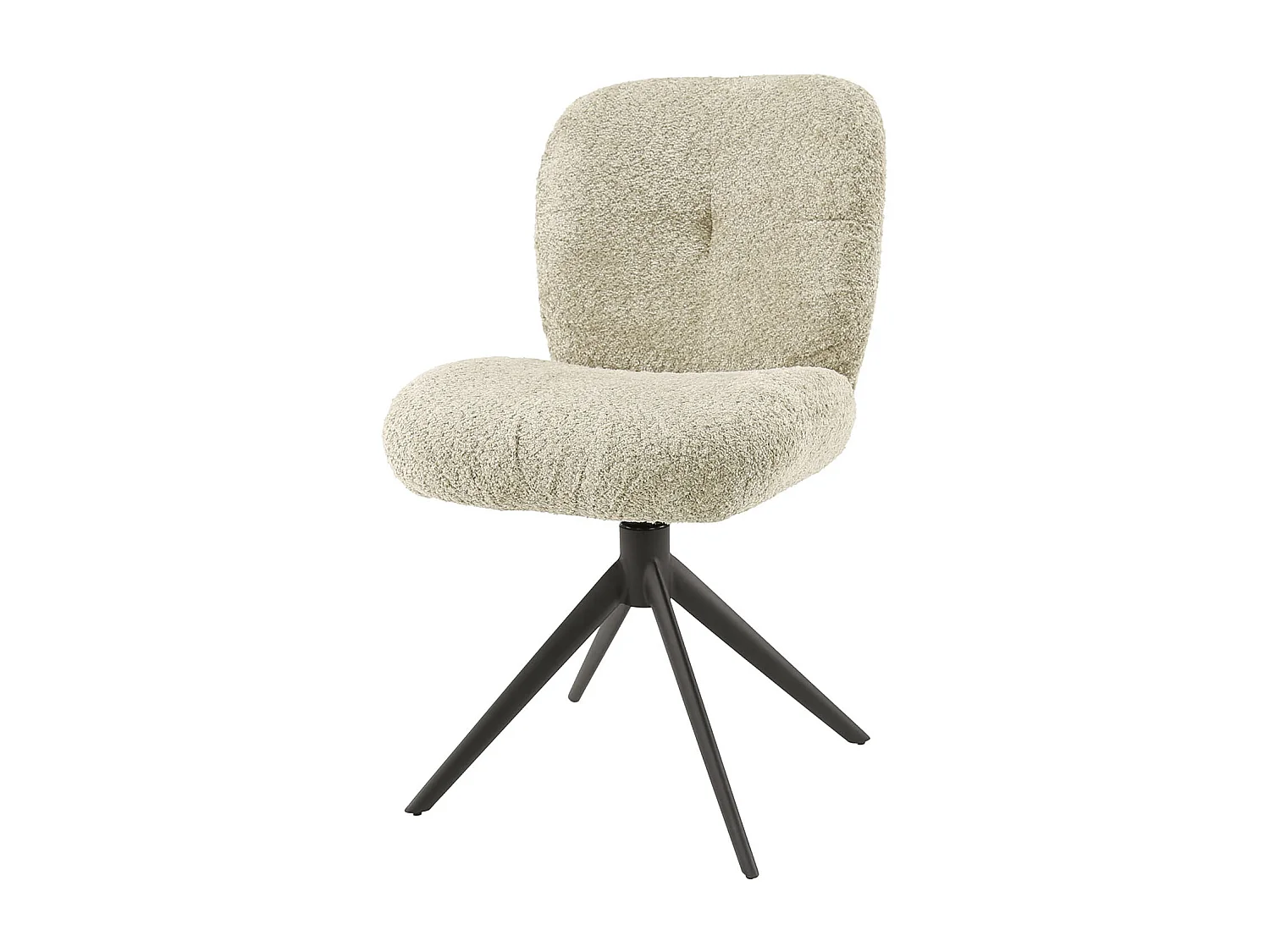 Silla giratoria Comfort de 2 piezas - Boucle color arena