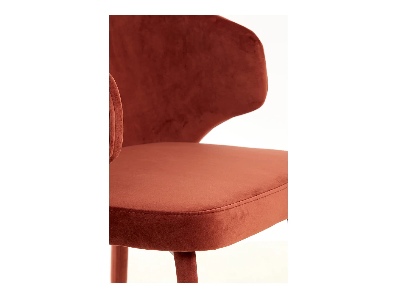 Chaise de salle à manger KOSAKA - 79x57x52cm - Rouge - Lot de 2