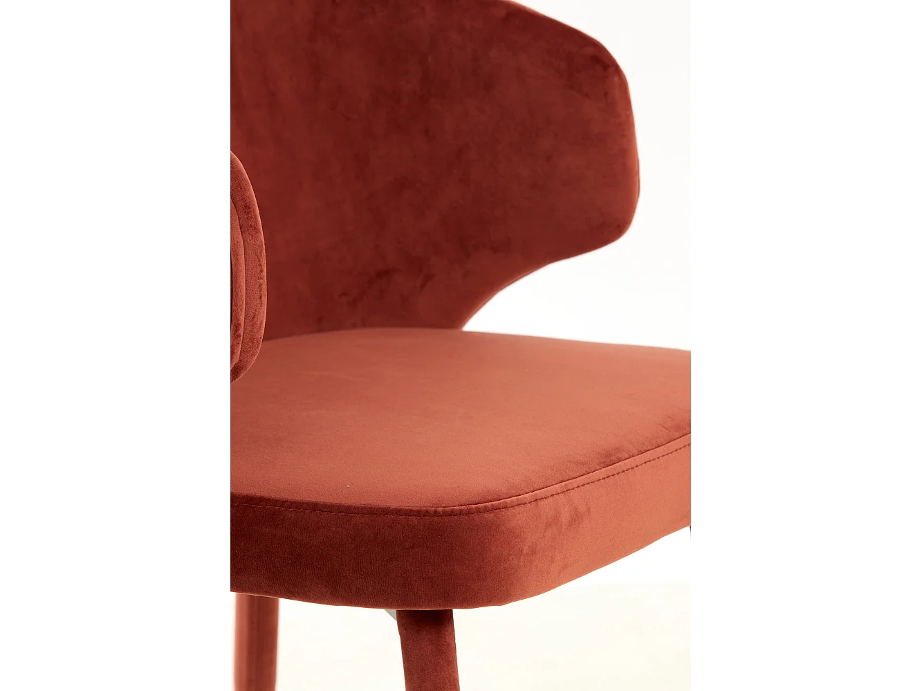 Chaise de salle à manger KOSAKA - 79x57x52cm - Rouge - Lot de 2