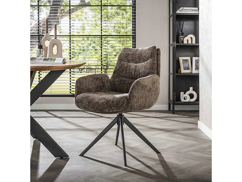 Fauteuil Lounge - Taupe Riche - Lot de 2
