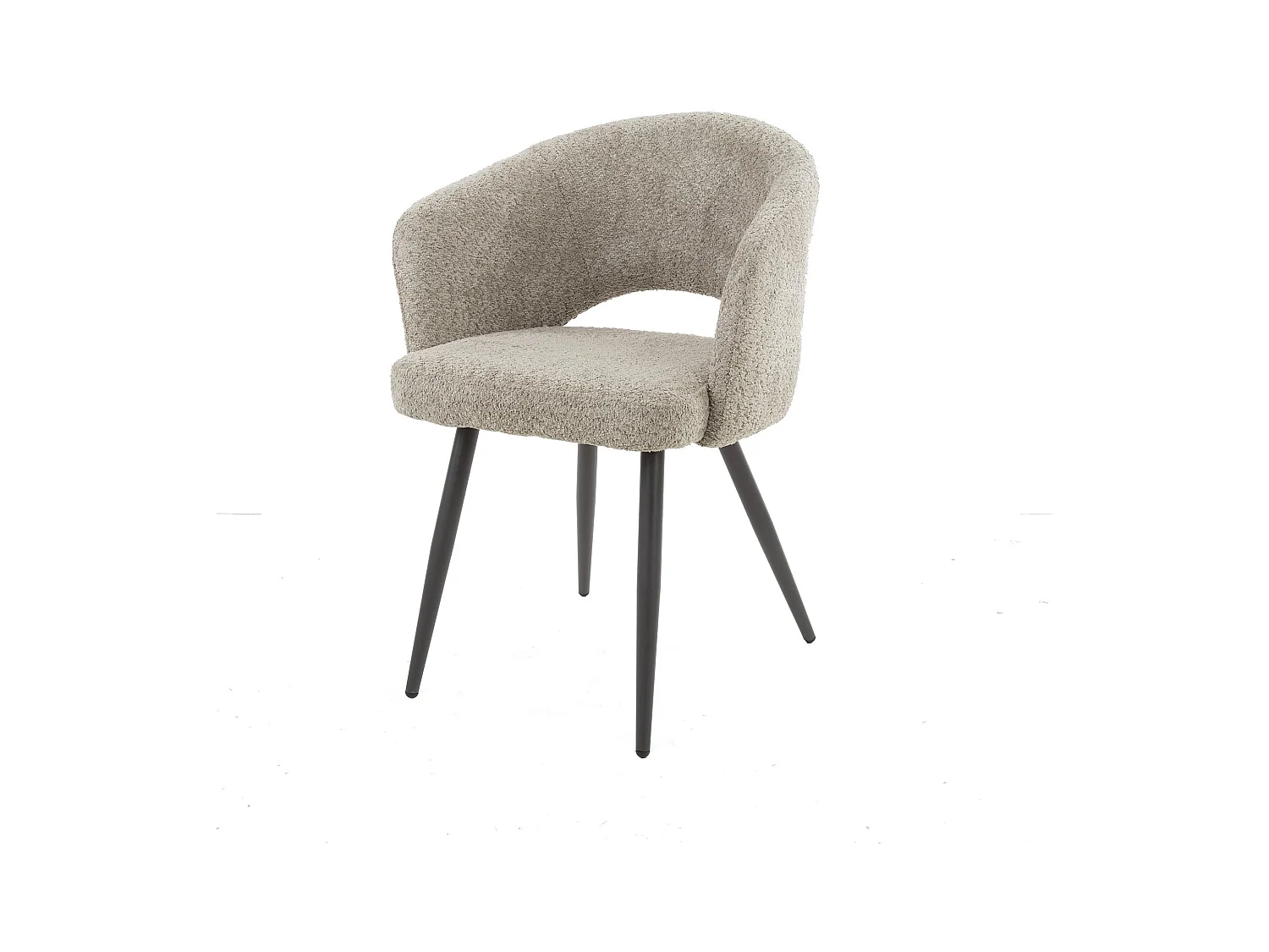 Fauteuil de salon - Boucle - Couleur sable - Lot de 2