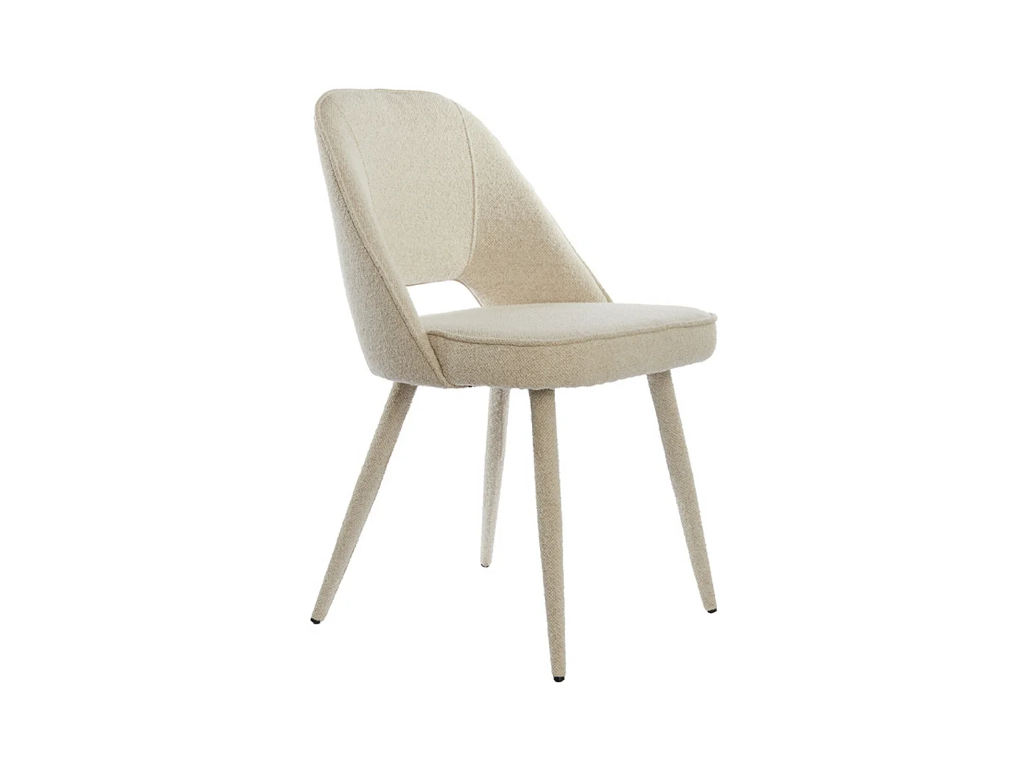 Chaise de salle à manger DJESLIN - 57x51x84cm - Marron - Lot de 2