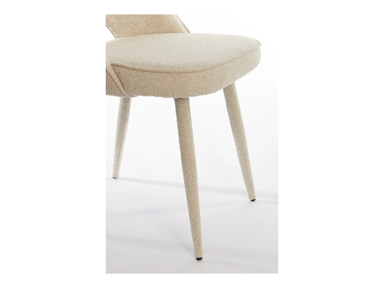 Chaise de salle à manger DJESLIN - 57x51x84cm - Marron - Lot de 2