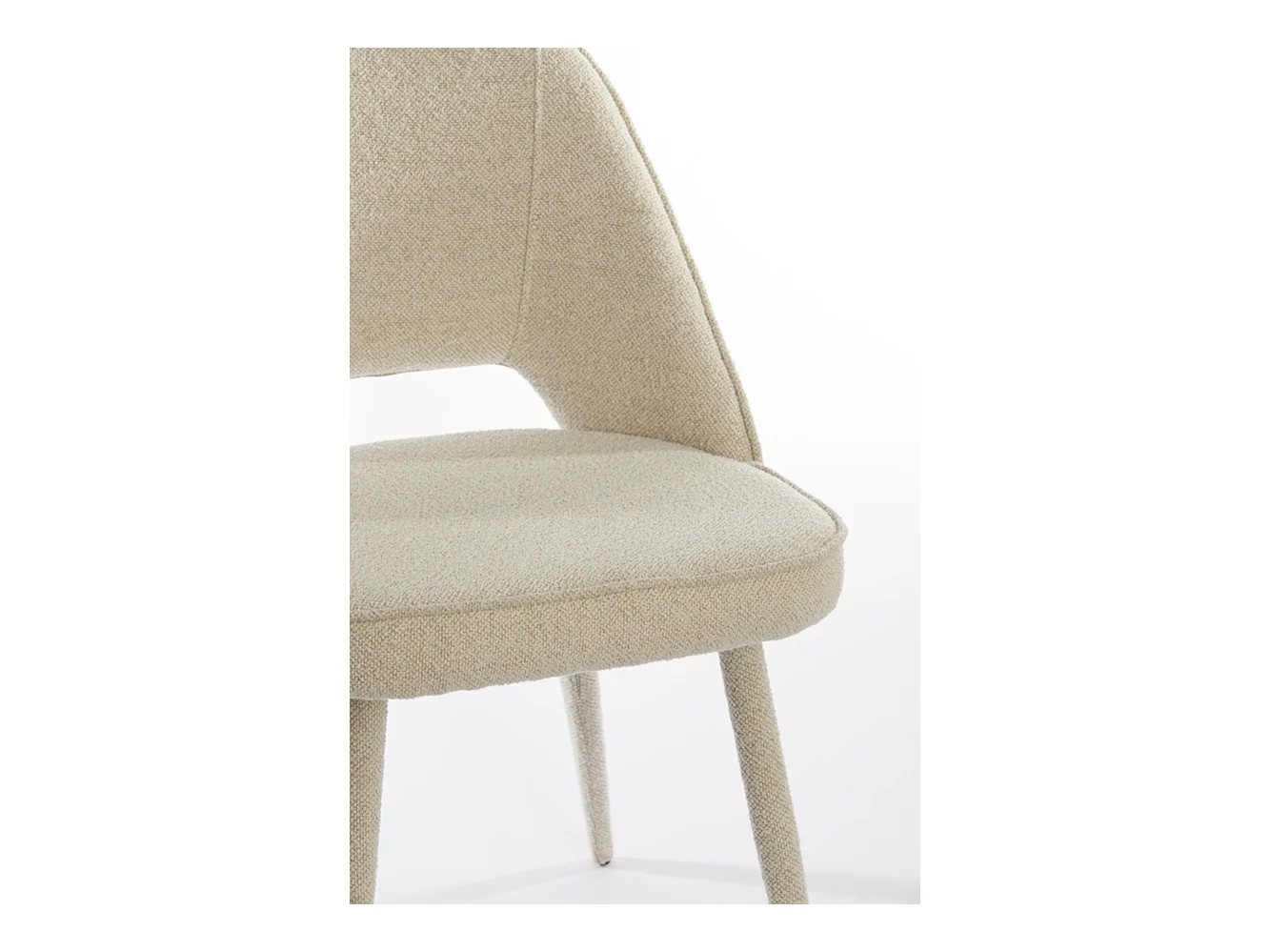 Chaise de salle à manger DJESLIN - 57x51x84cm - Marron - Lot de 2