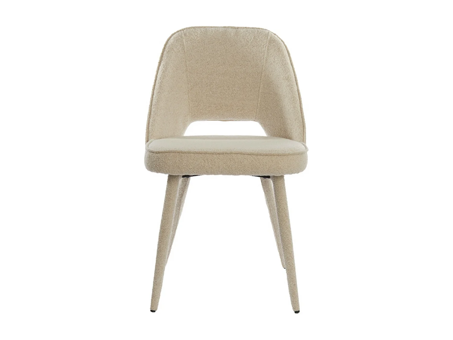 Chaise de salle à manger DJESLIN - 57x51x84cm - Marron - Lot de 2