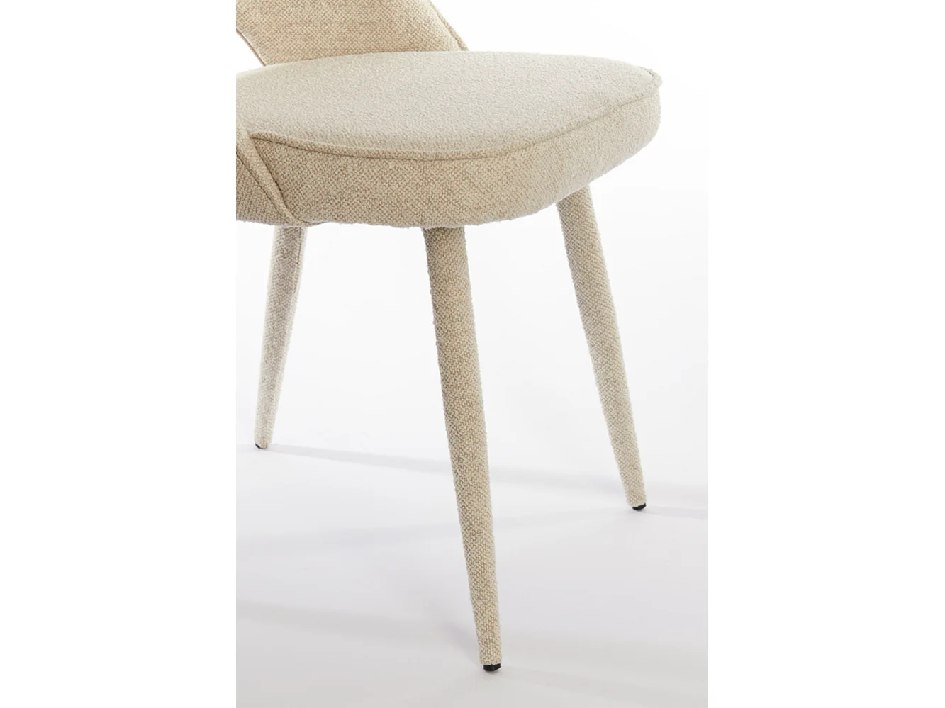 Chaise de salle à manger DJESLIN - 57x51x84cm - Marron - Lot de 2