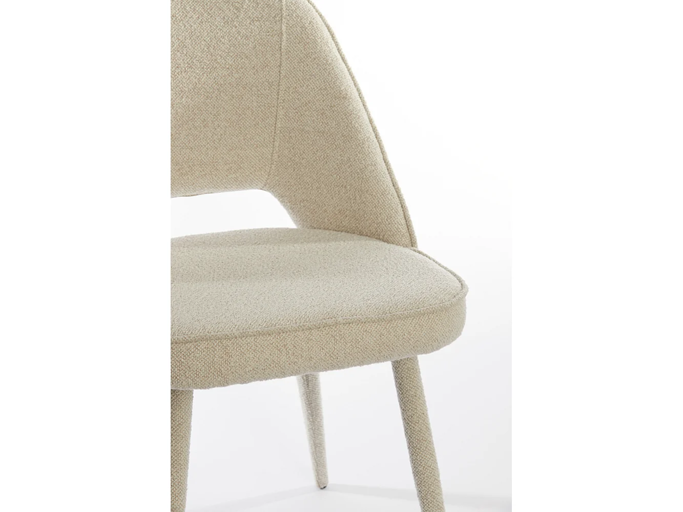 Chaise de salle à manger DJESLIN - 57x51x84cm - Marron - Lot de 2