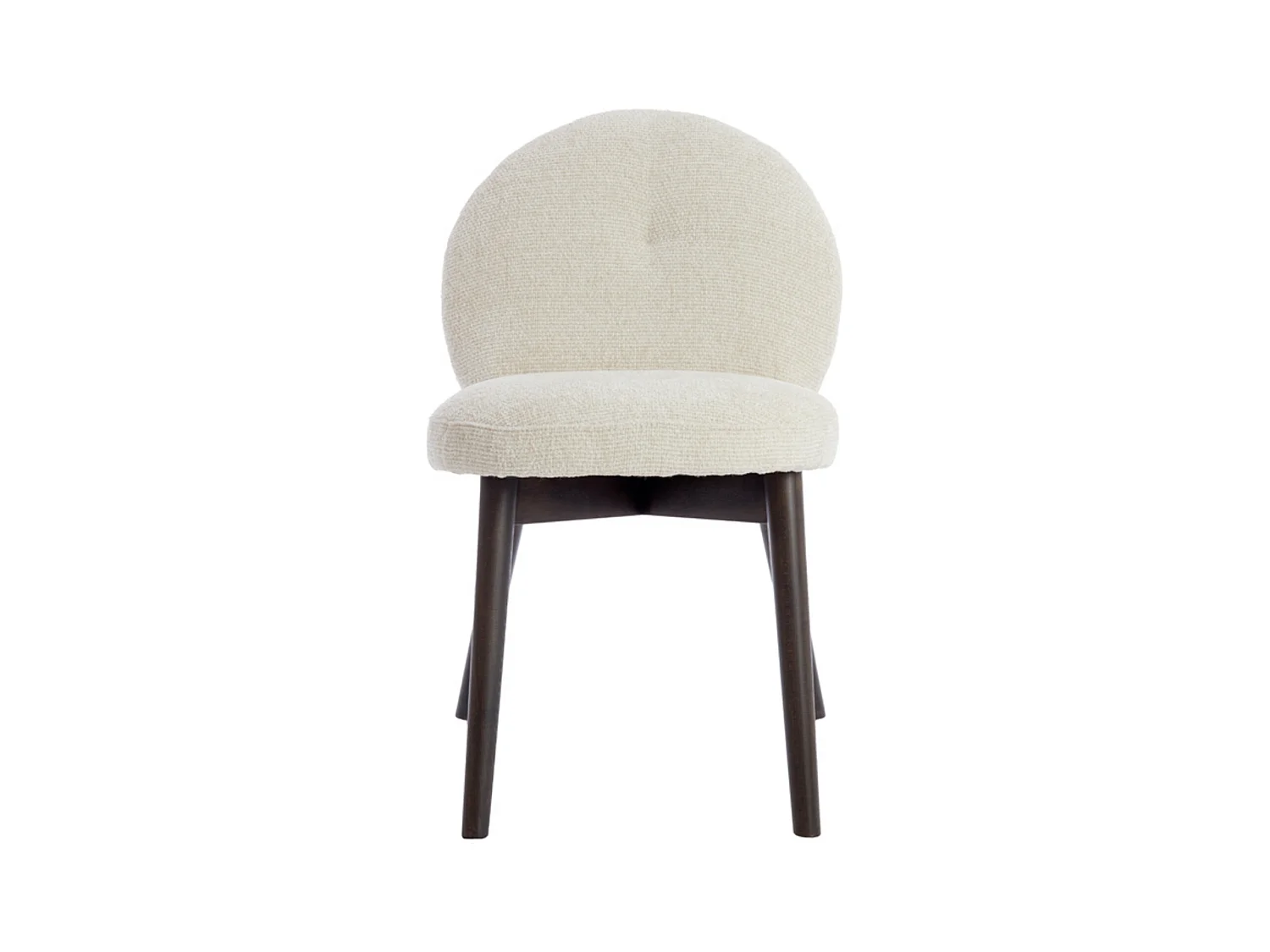 Chaise de salle à manger SINOSA - 59x50x83cm - Blanc - Lot de 2