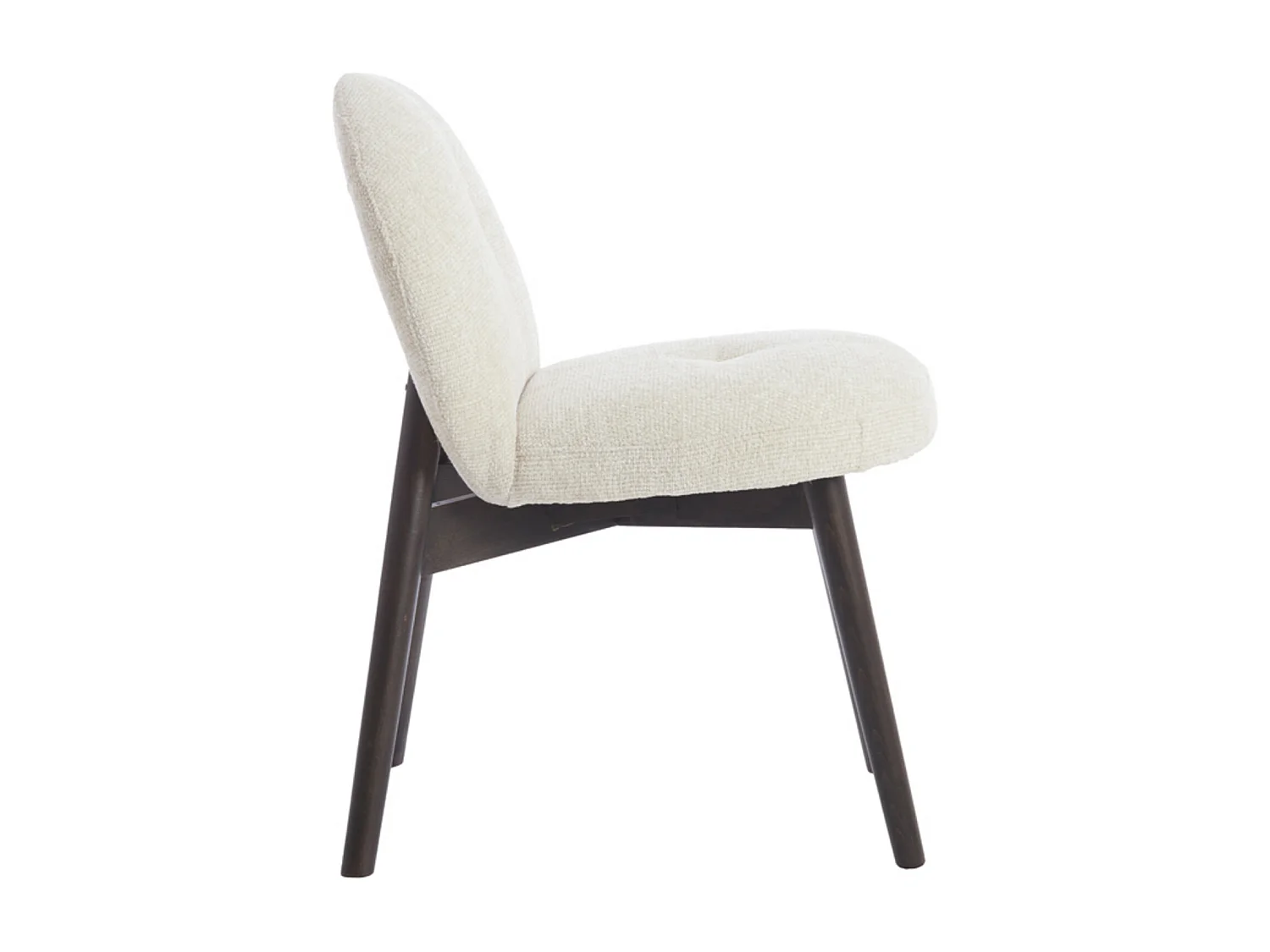 Chaise de salle à manger SINOSA - 59x50x83cm - Blanc - Lot de 2