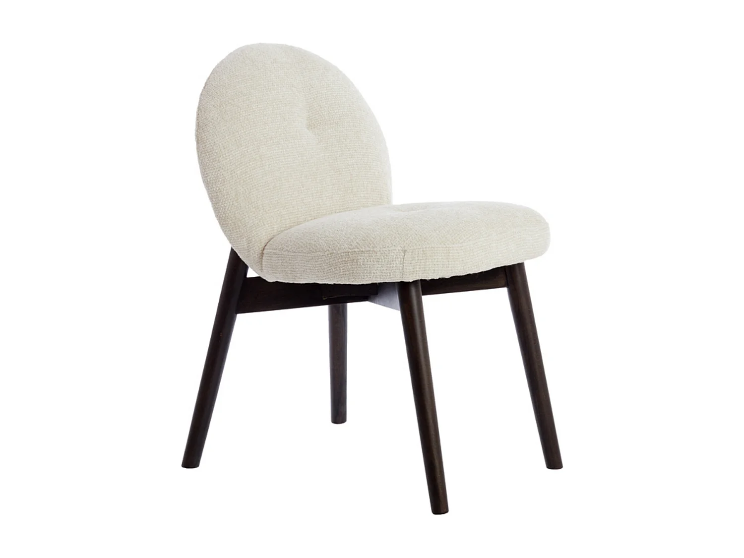 Chaise de salle à manger SINOSA - 59x50x83cm - Blanc - Lot de 2