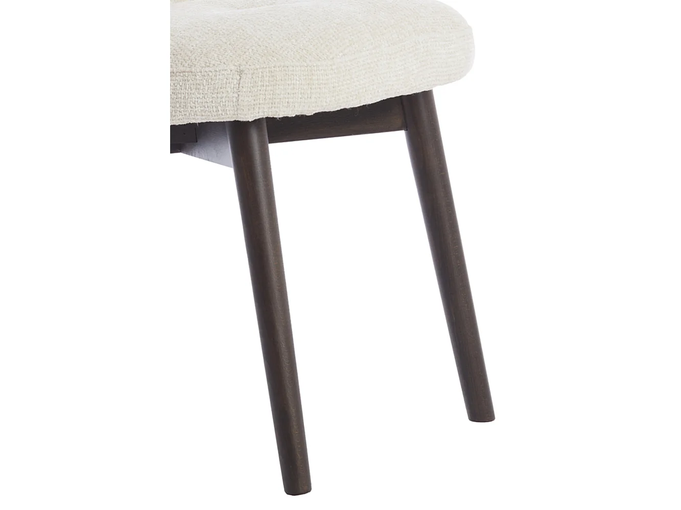 Chaise de salle à manger SINOSA - 59x50x83cm - Blanc - Lot de 2