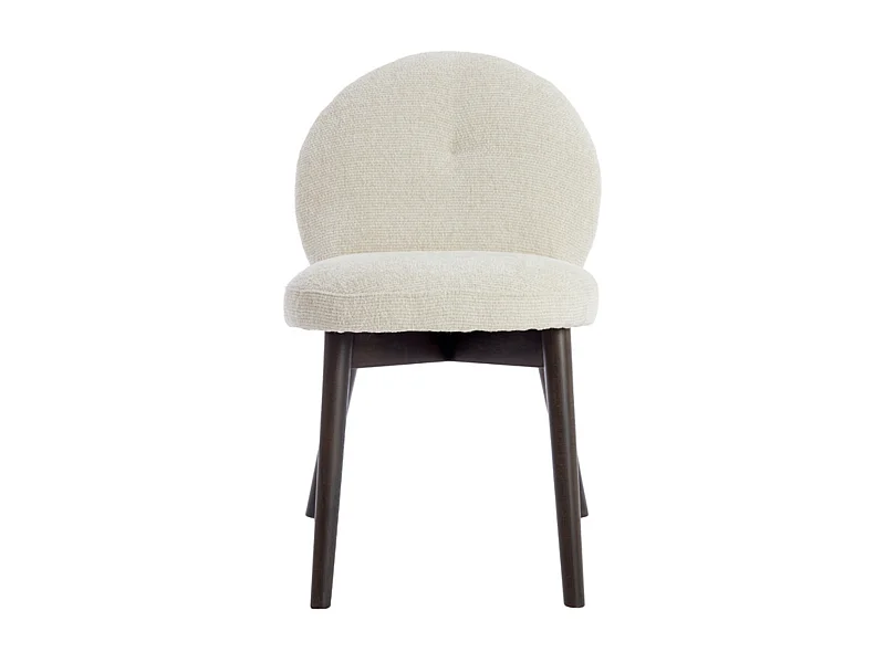 Chaise de salle à manger SINOSA - 59x50x83cm - Blanc - Lot de 2