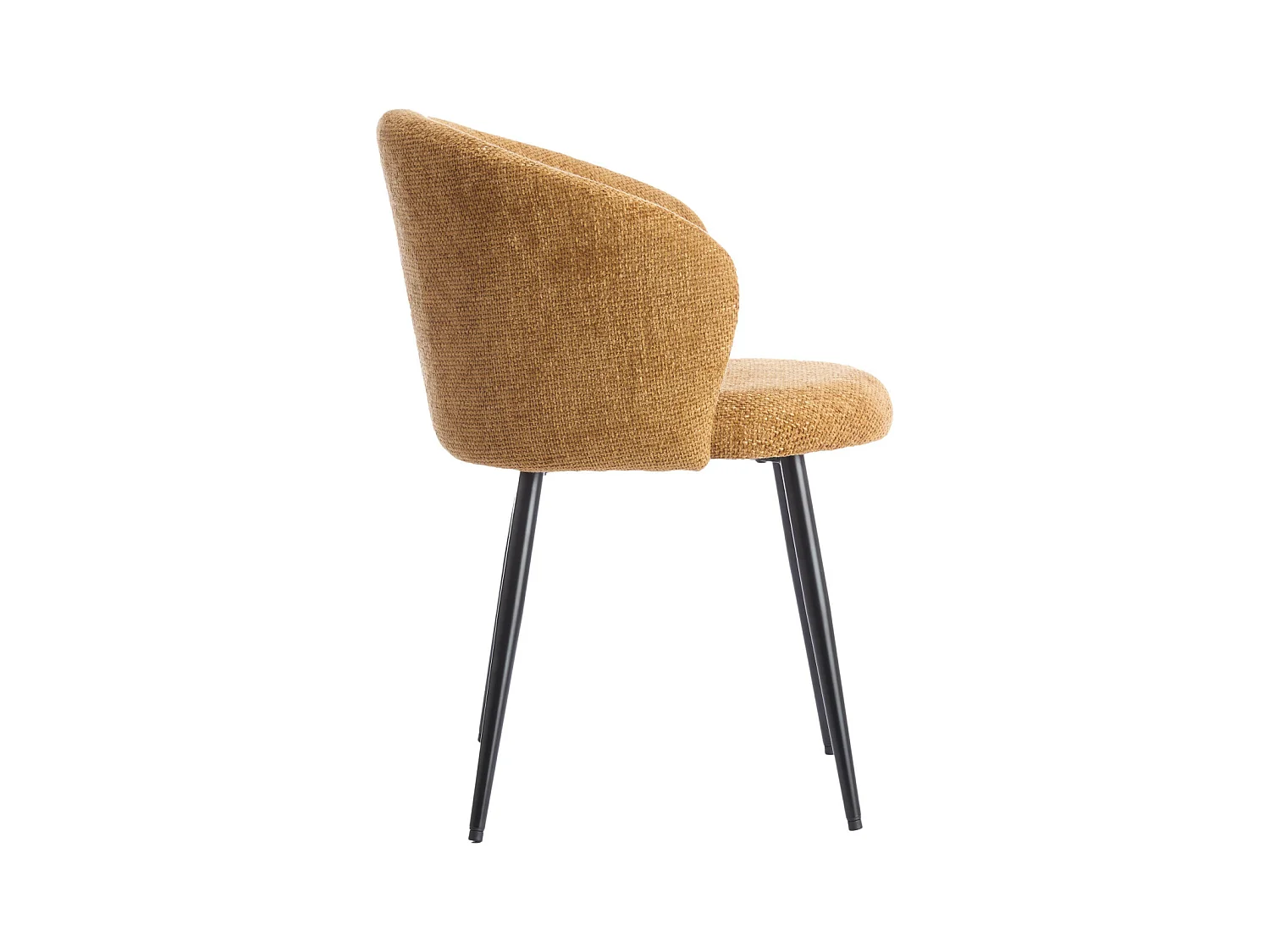 Chaise de salle à manger RADAJA - Ø58x78cm - Jaune - Lot de 2