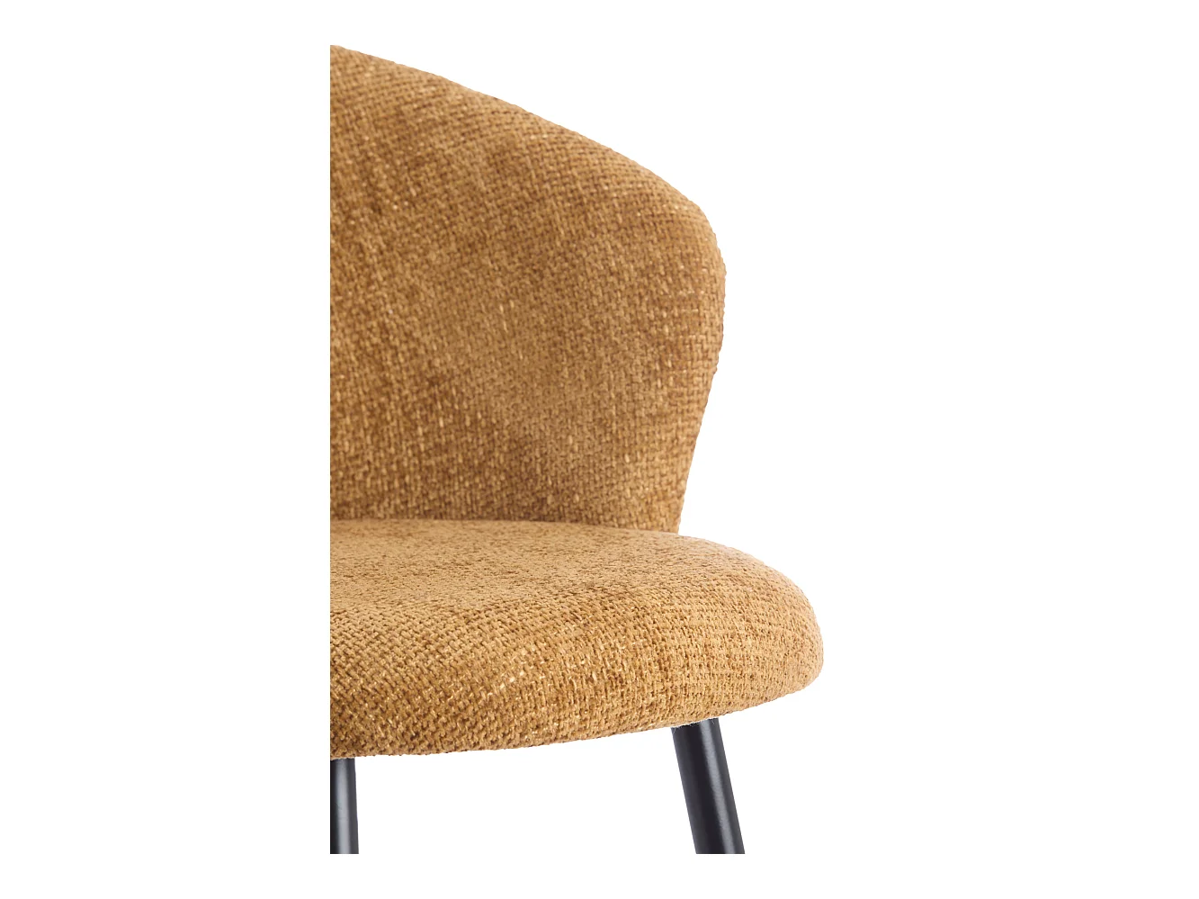 Chaise de salle à manger RADAJA - Ø58x78cm - Jaune - Lot de 2