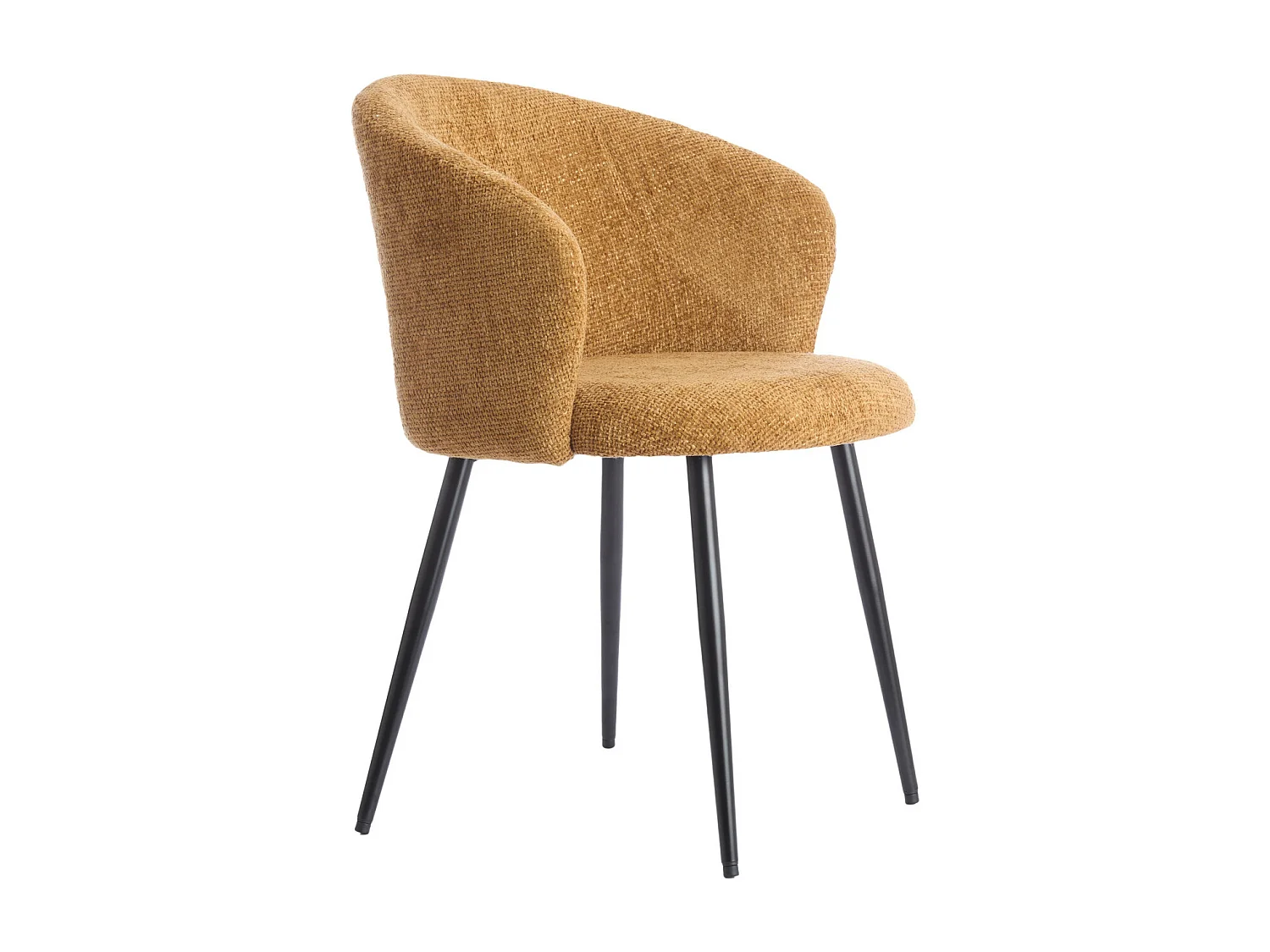 Chaise de salle à manger RADAJA - Ø58x78cm - Jaune - Lot de 2