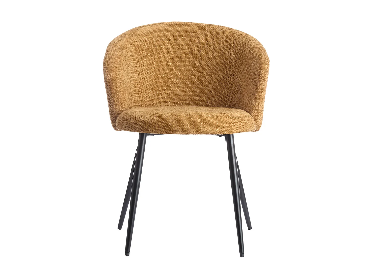 Chaise de salle à manger RADAJA - Ø58x78cm - Jaune - Lot de 2