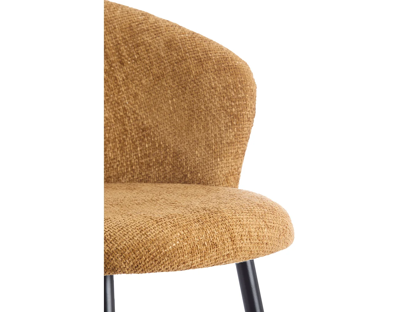 Chaise de salle à manger RADAJA - Ø58x78cm - Jaune - Lot de 2