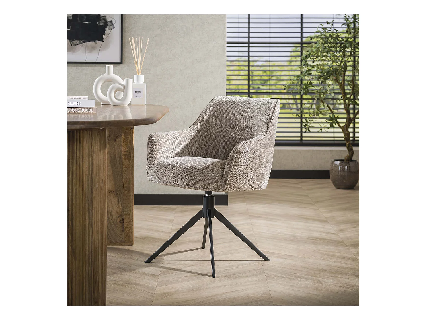 Poignée pivotante pour fauteuil - 2 pièces - Couleur sable riche