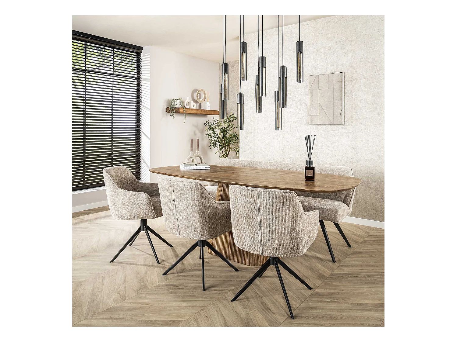 Tirador giratorio para sillón (2 piezas) - Color arena intenso