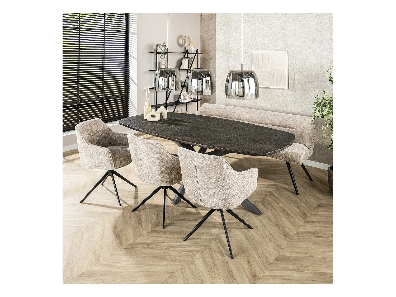 Tirador giratorio para sillón (2 piezas) - Color arena intenso