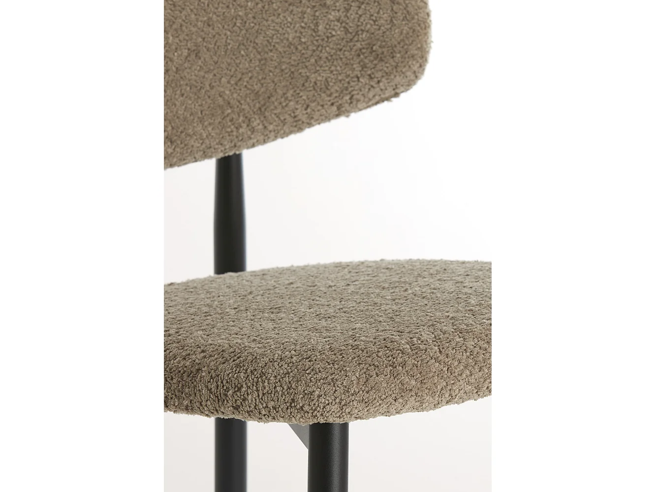 Chaise de salle à manger ENIOLA - 54x52x76cm - Marron - Lot de 2