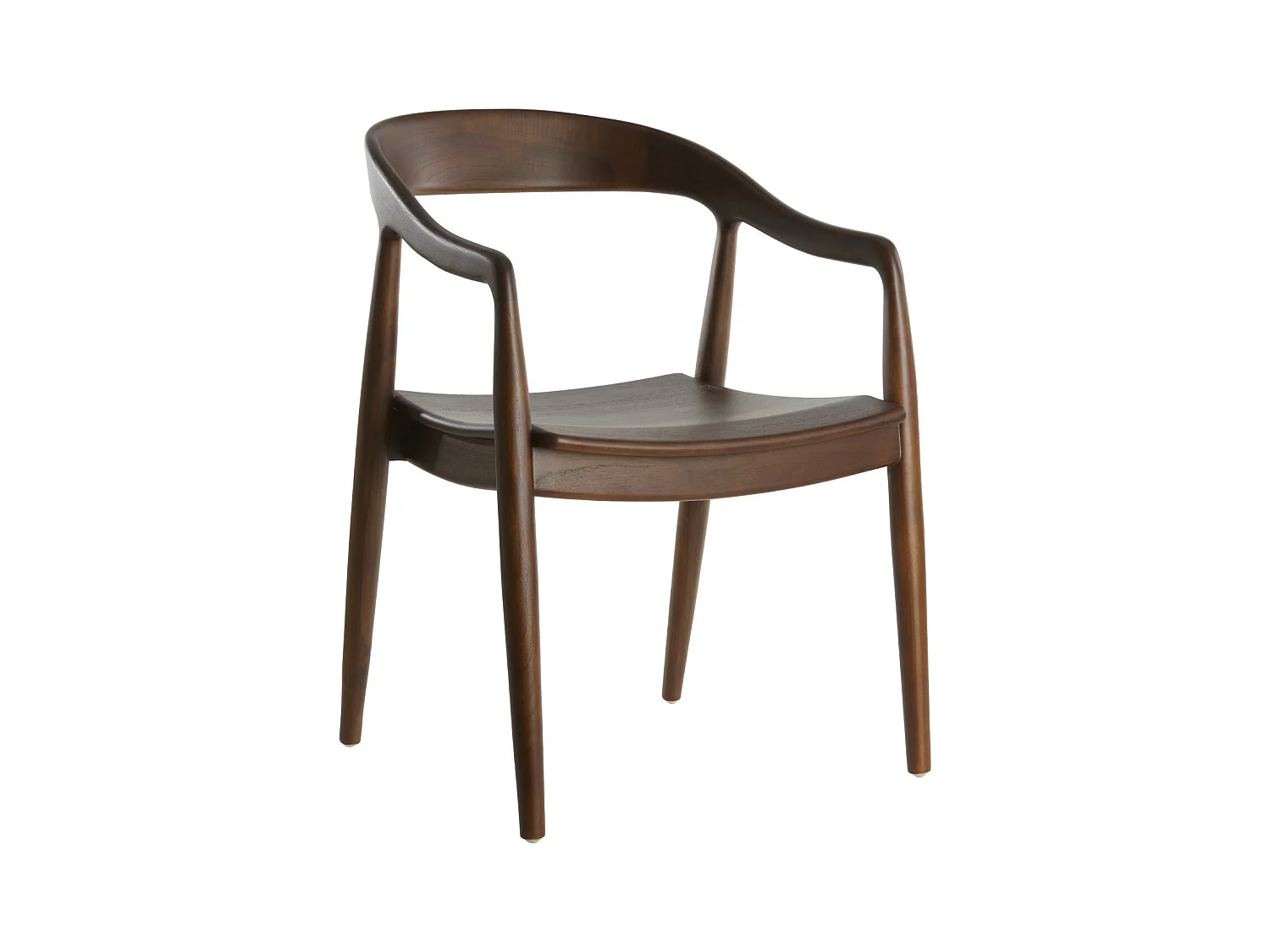 Chaise de salle à manger PALOS - 60x58x83cm - Marron