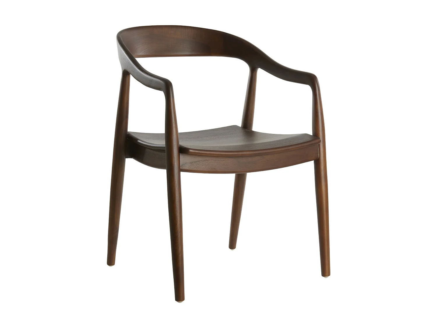 Chaise de salle à manger PALOS - 60x58x83cm - Marron