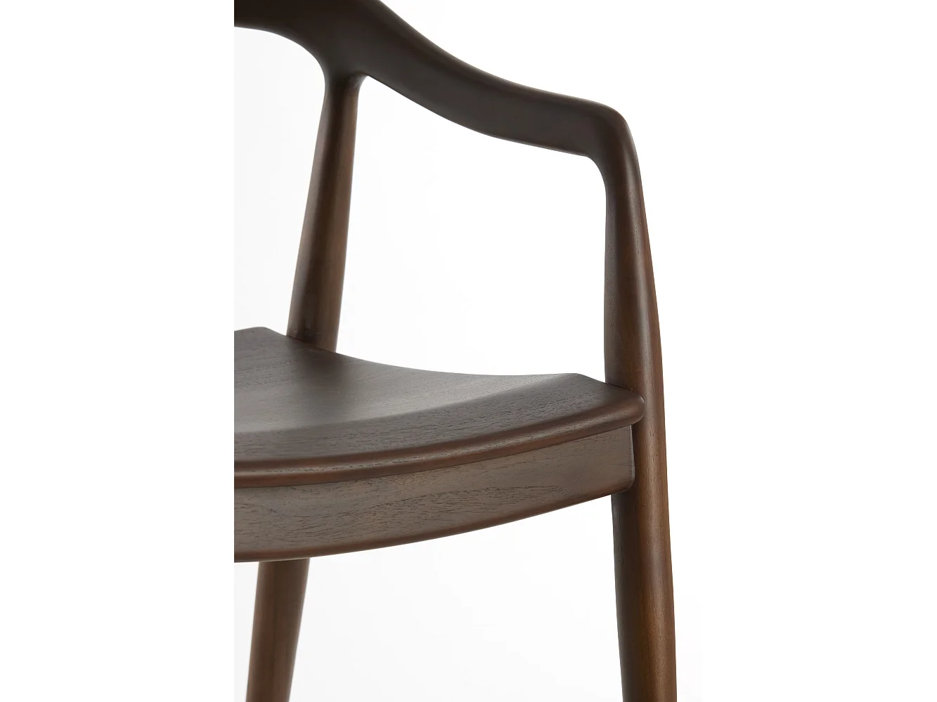 Chaise de salle à manger PALOS - 60x58x83cm - Marron