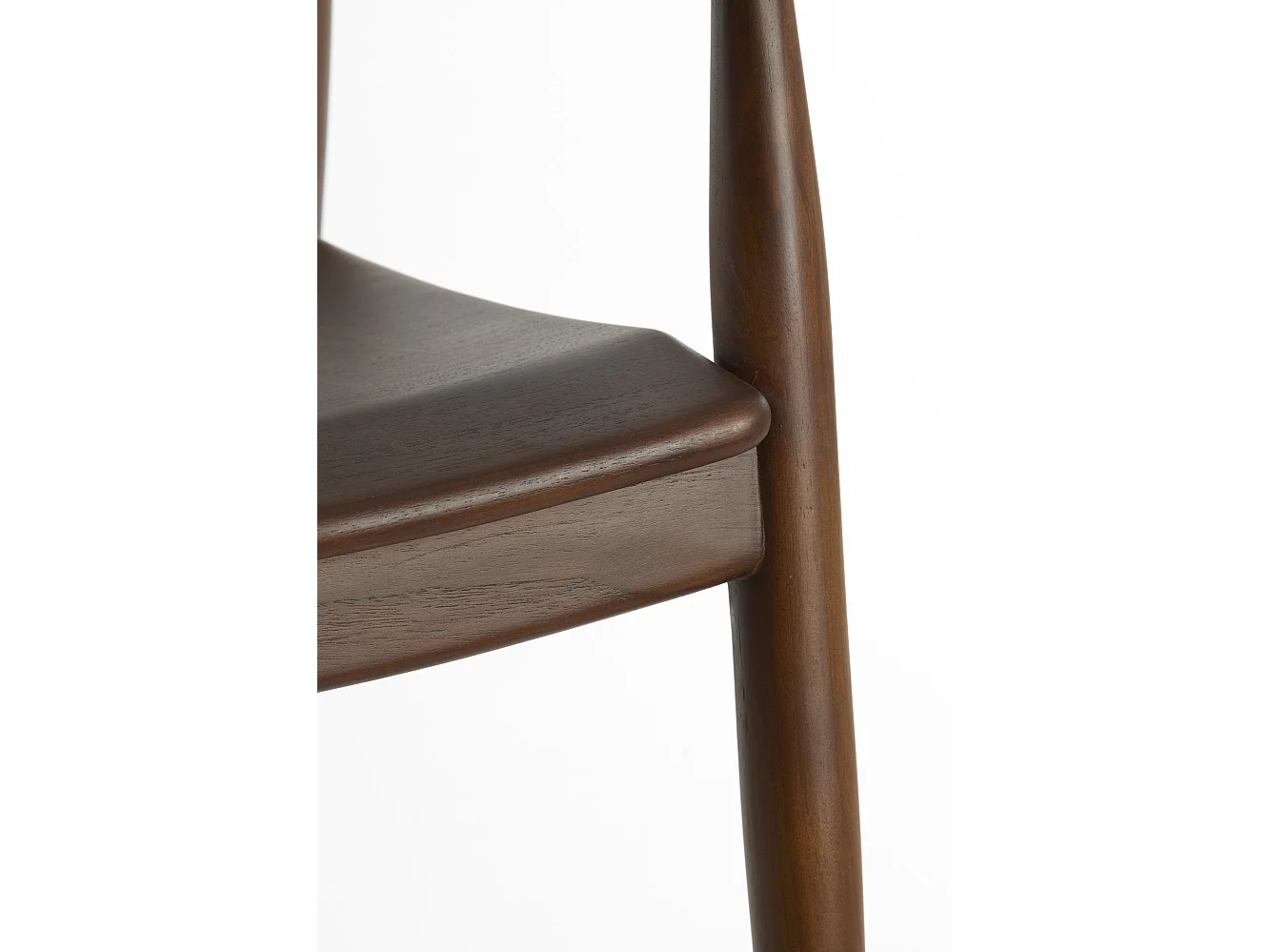 Chaise de salle à manger PALOS - 60x58x83cm - Marron