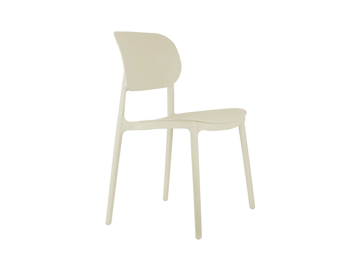 Chaise de salle à manger Cheer - Blanc cassé