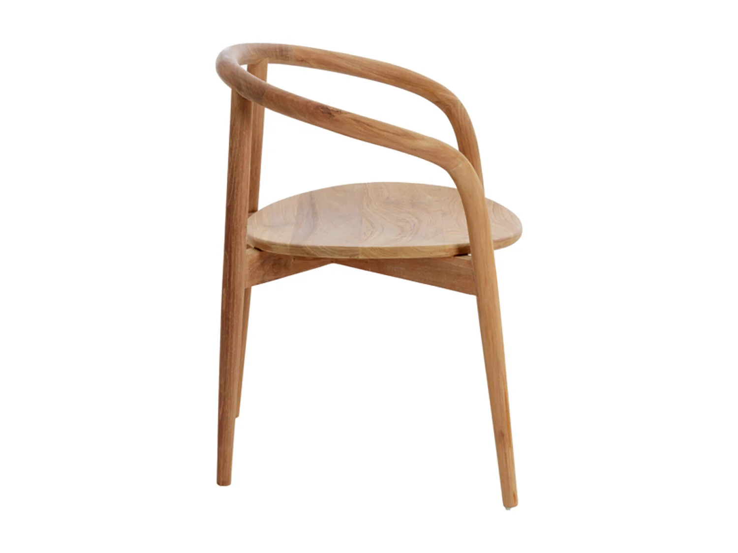 Chaise de salle à manger PALCA - 59x53x74cm - Marron