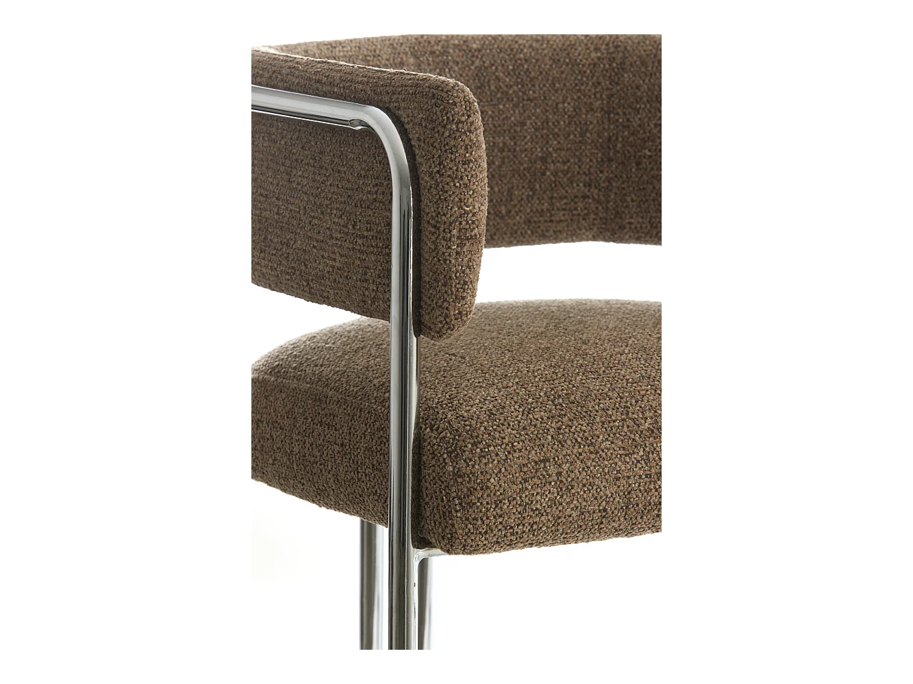 Chaise de salle à manger ADANTE - 56x52x72cm - Marron