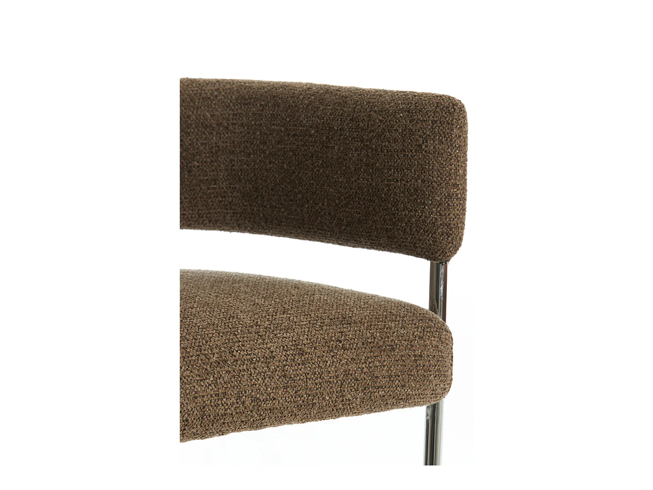 Chaise de salle à manger ADANTE - 56x52x72cm - Marron