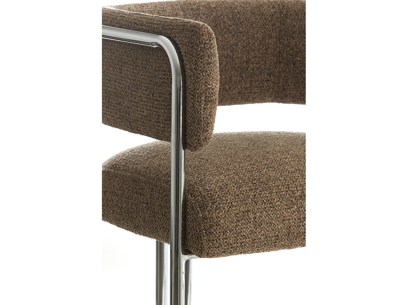 Chaise de salle à manger ADANTE - 56x52x72cm - Marron