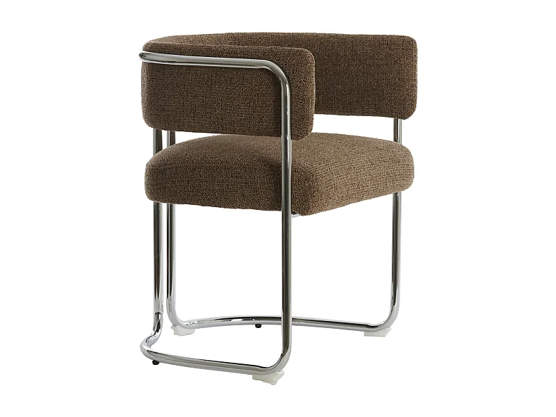 Chaise de salle à manger ADANTE - 56x52x72cm - Marron