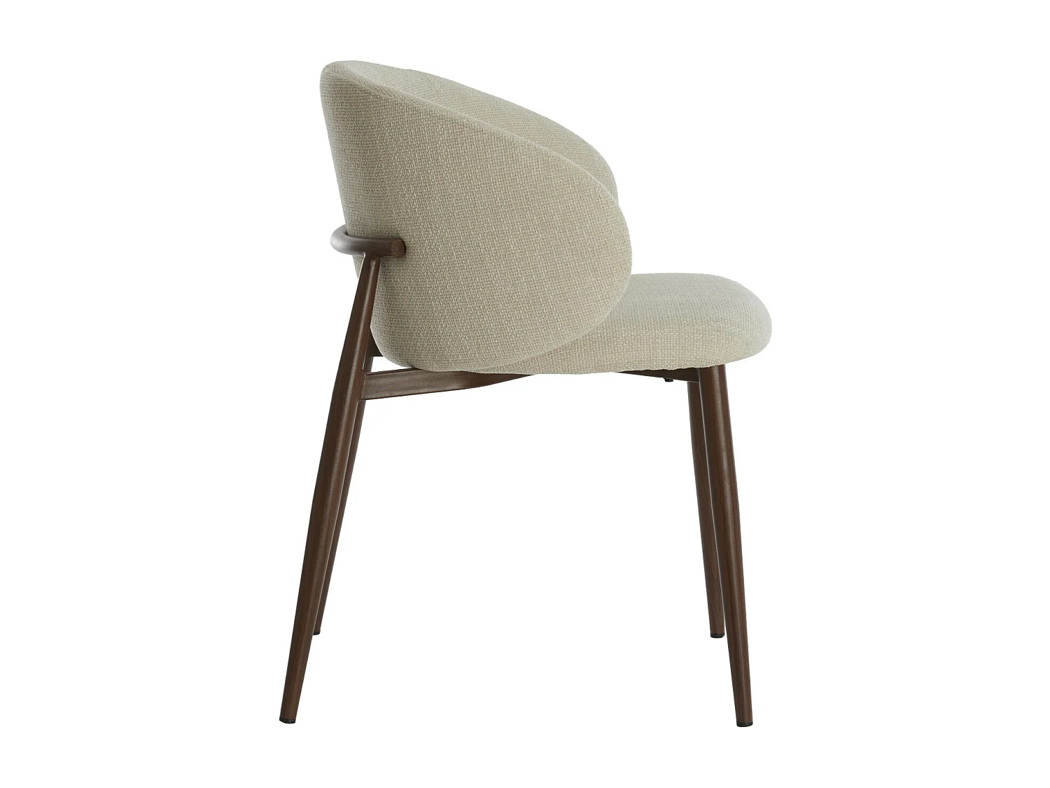 Chaise de salle à manger ALUKO - 56x57x74cm - Blanc - Lot de 2