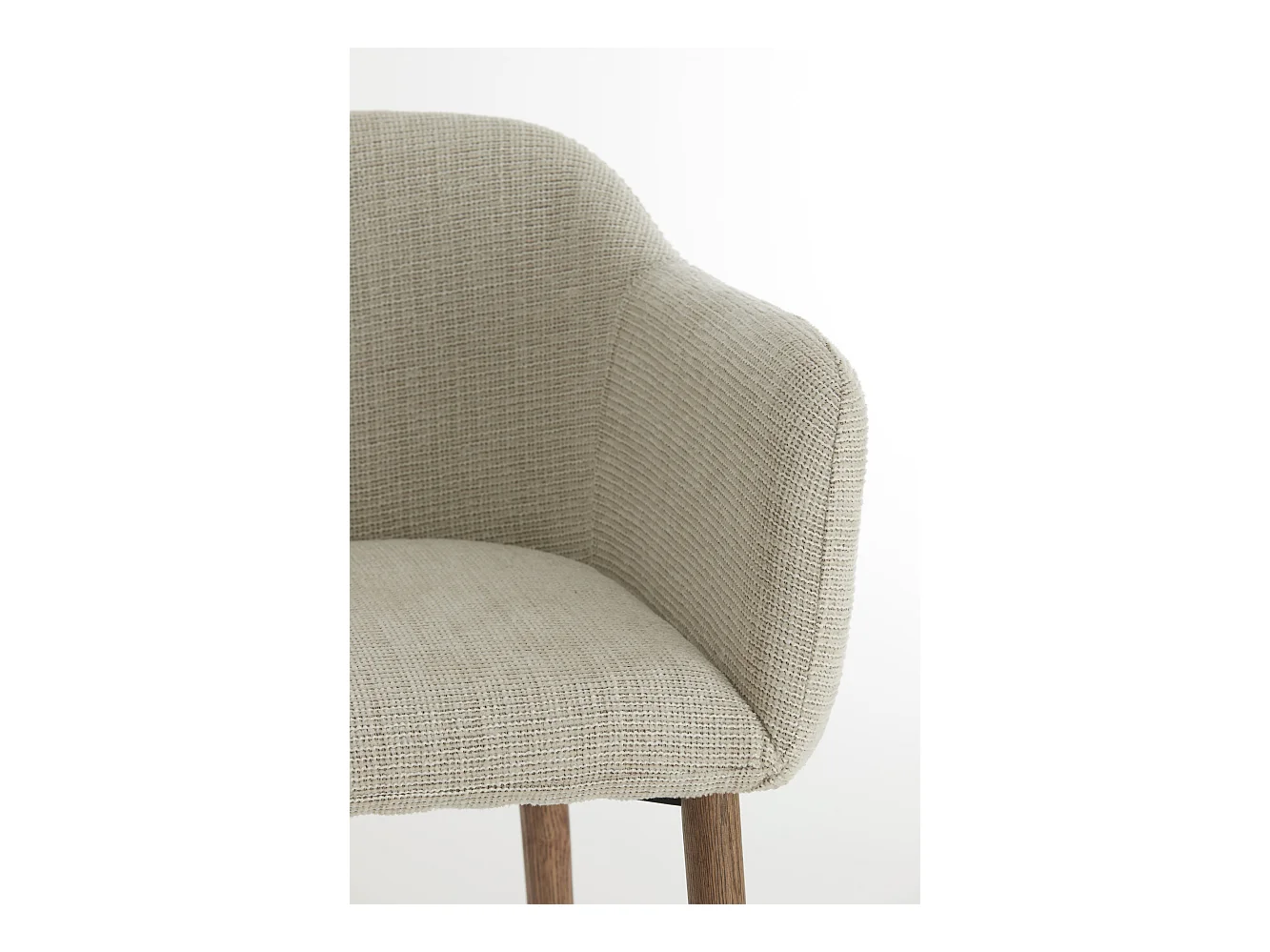 Chaise de salle à manger BLAINE - 56x62,5x76,5cm - Blanc - Lot de 2