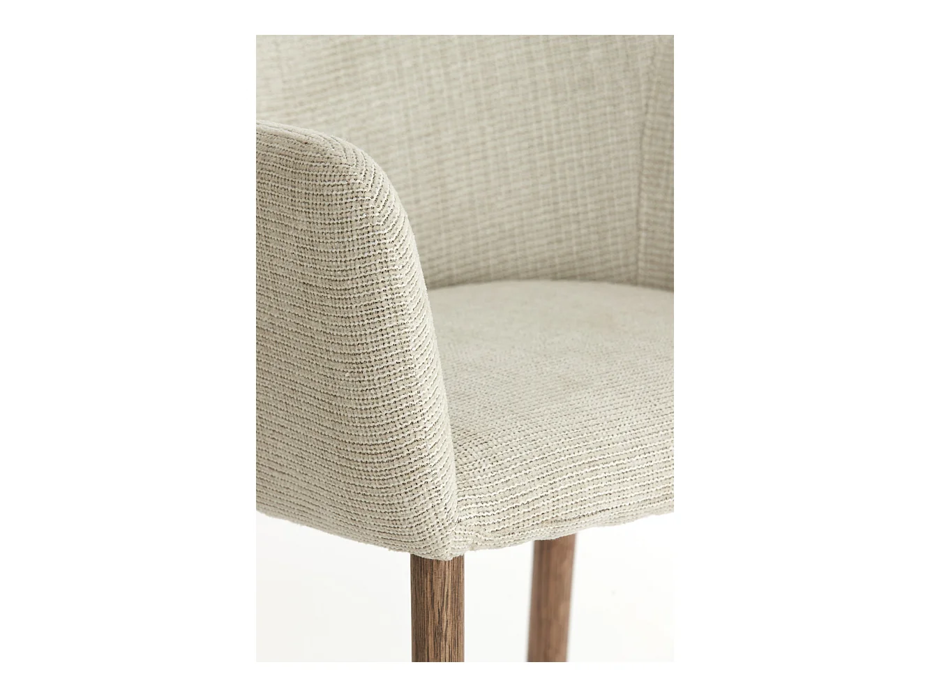 Chaise de salle à manger BLAINE - 56x62,5x76,5cm - Blanc - Lot de 2