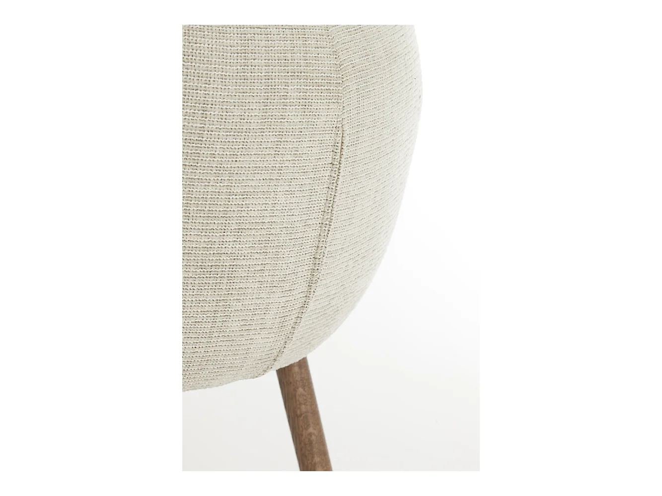 Chaise de salle à manger BLAINE - 56x62,5x76,5cm - Blanc - Lot de 2